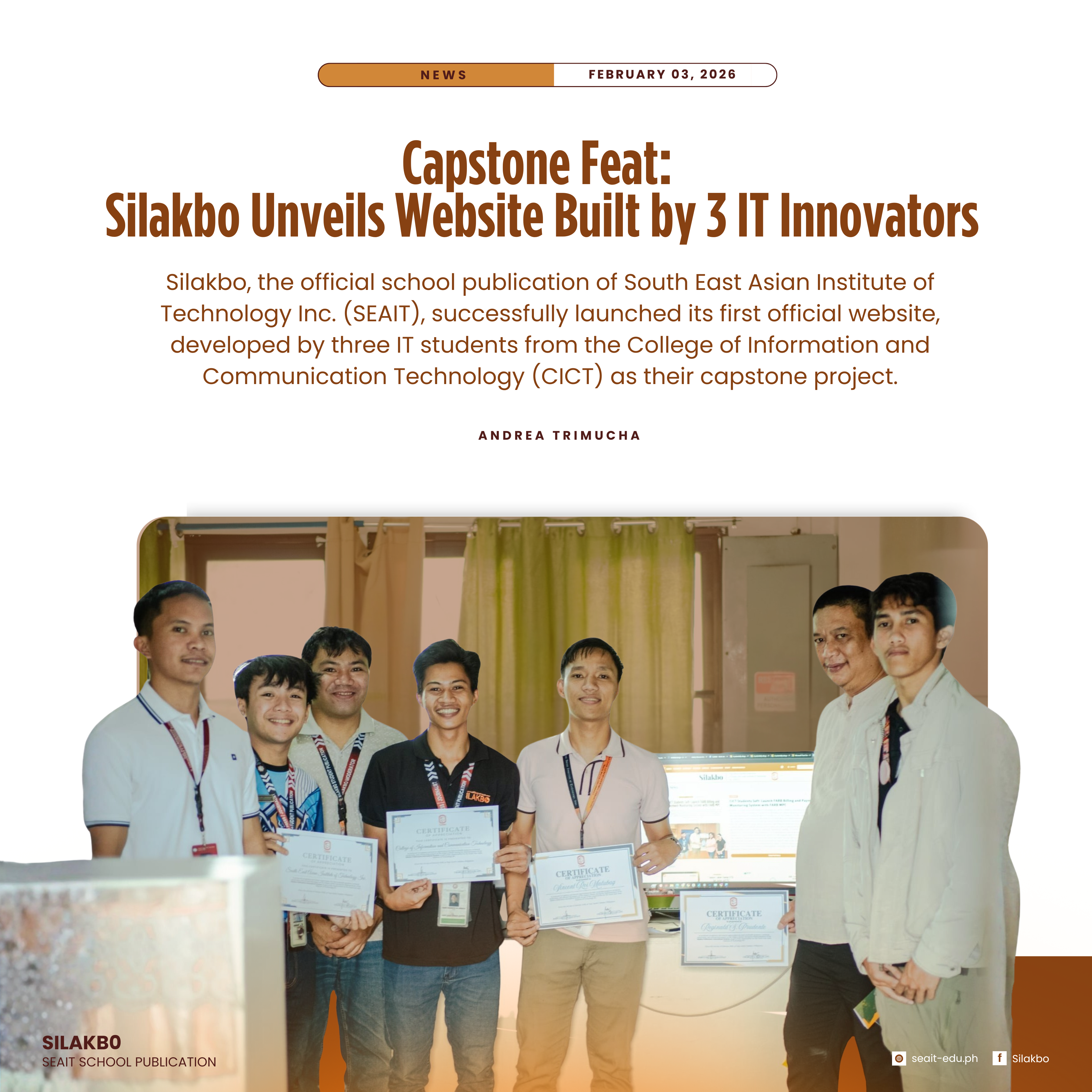 𝗖𝗮𝗽𝘀𝘁𝗼𝗻𝗲 𝗙𝗲𝗮𝘁: 𝗦𝗶𝗹𝗮𝗸𝗯𝗼 𝗨𝗻𝘃𝗲𝗶𝗹𝘀 𝗪𝗲𝗯𝘀𝗶𝘁𝗲 𝗕𝘂𝗶𝗹𝘁 𝗯𝘆 3 𝗜𝗧 𝗜𝗻𝗻𝗼𝘃𝗮𝘁𝗼𝗿𝘀